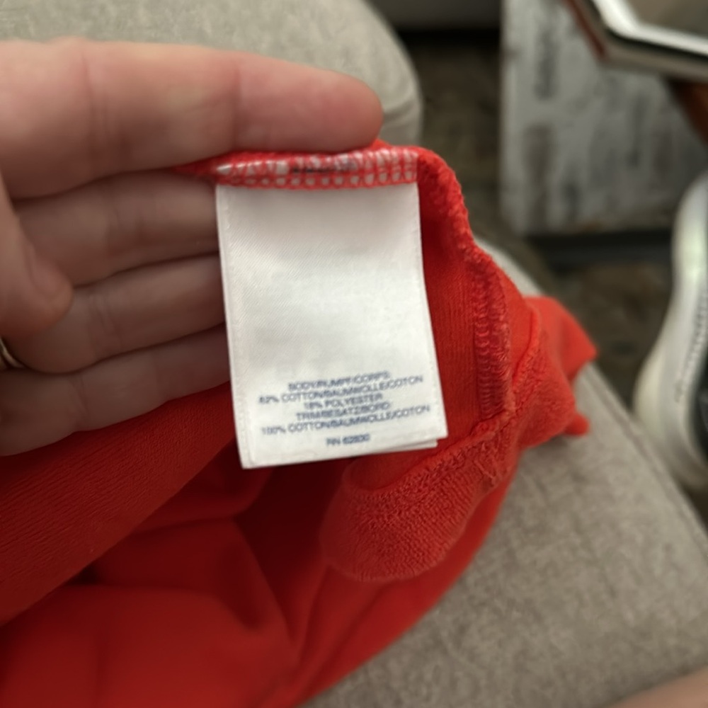 1X Plus Land’s End Bathing Suit Coverup Lounge wear Orange Terry cloth (16-18) - Picture 6 of 6